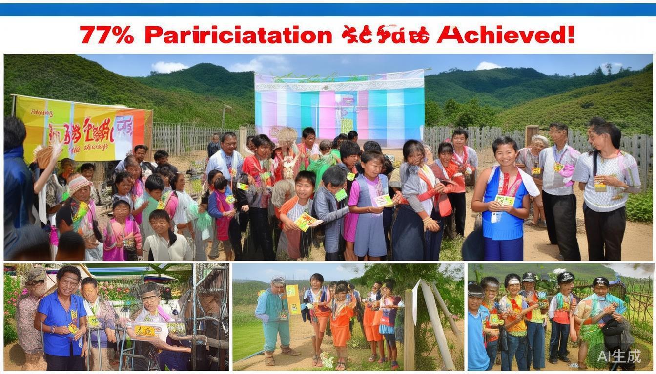 乡村环境整治参与率低积分兑换激励，参与率提75%