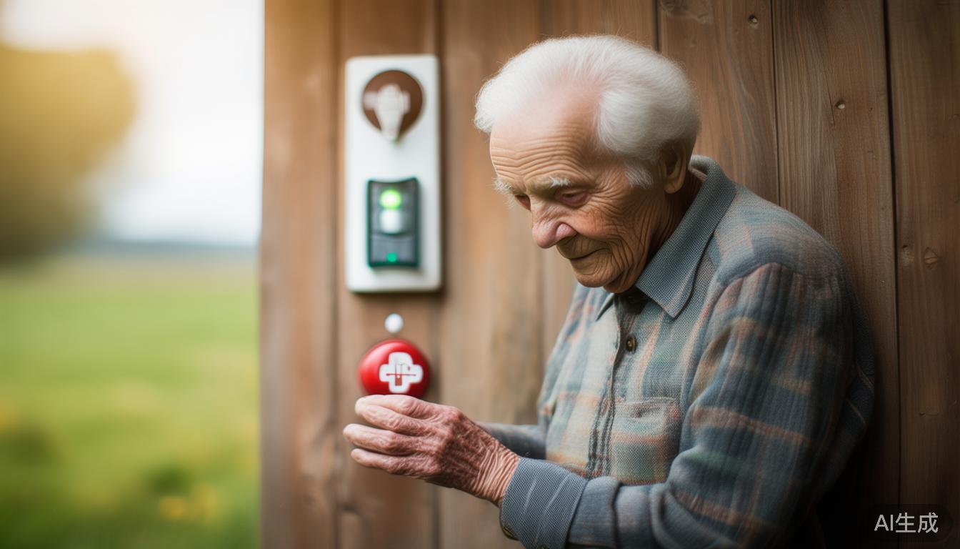 乡村老人行动不便求助难紧急呼救按钮，求助响应时间缩至3分钟